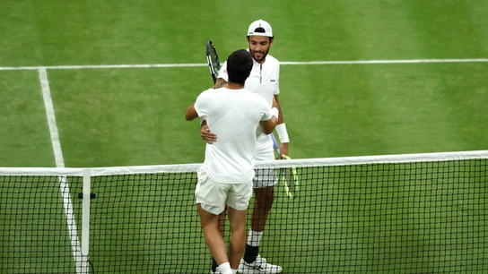 Matteo Berrettini y Carlos Alcaraz Matteo Berrettini y Carlos Alcaraz