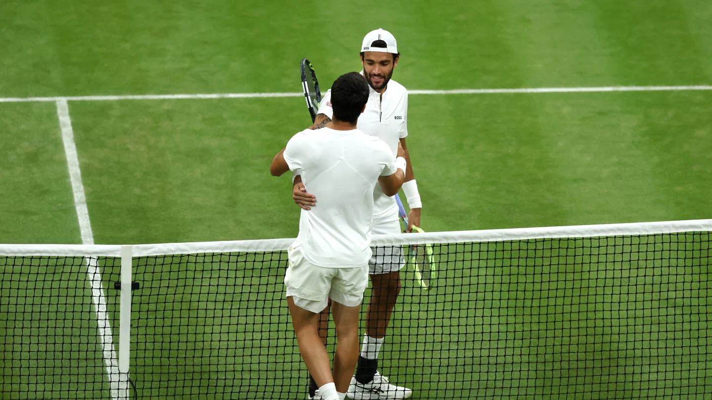 Matteo Berrettini y Carlos Alcaraz Matteo Berrettini y Carlos Alcaraz