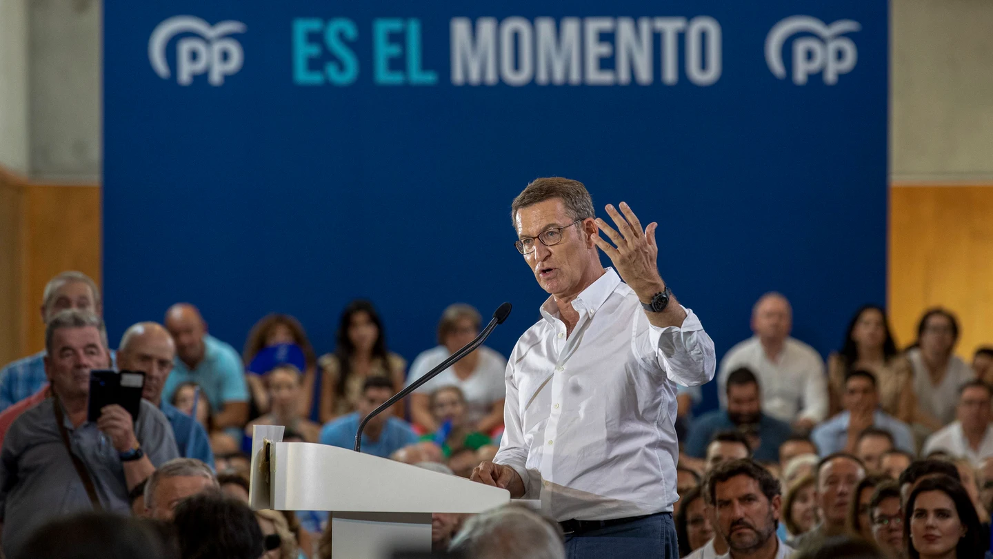 Alberto Núñez Feijóo interviene en Murcia Alberto Núñez Feijóo interviene en Murcia