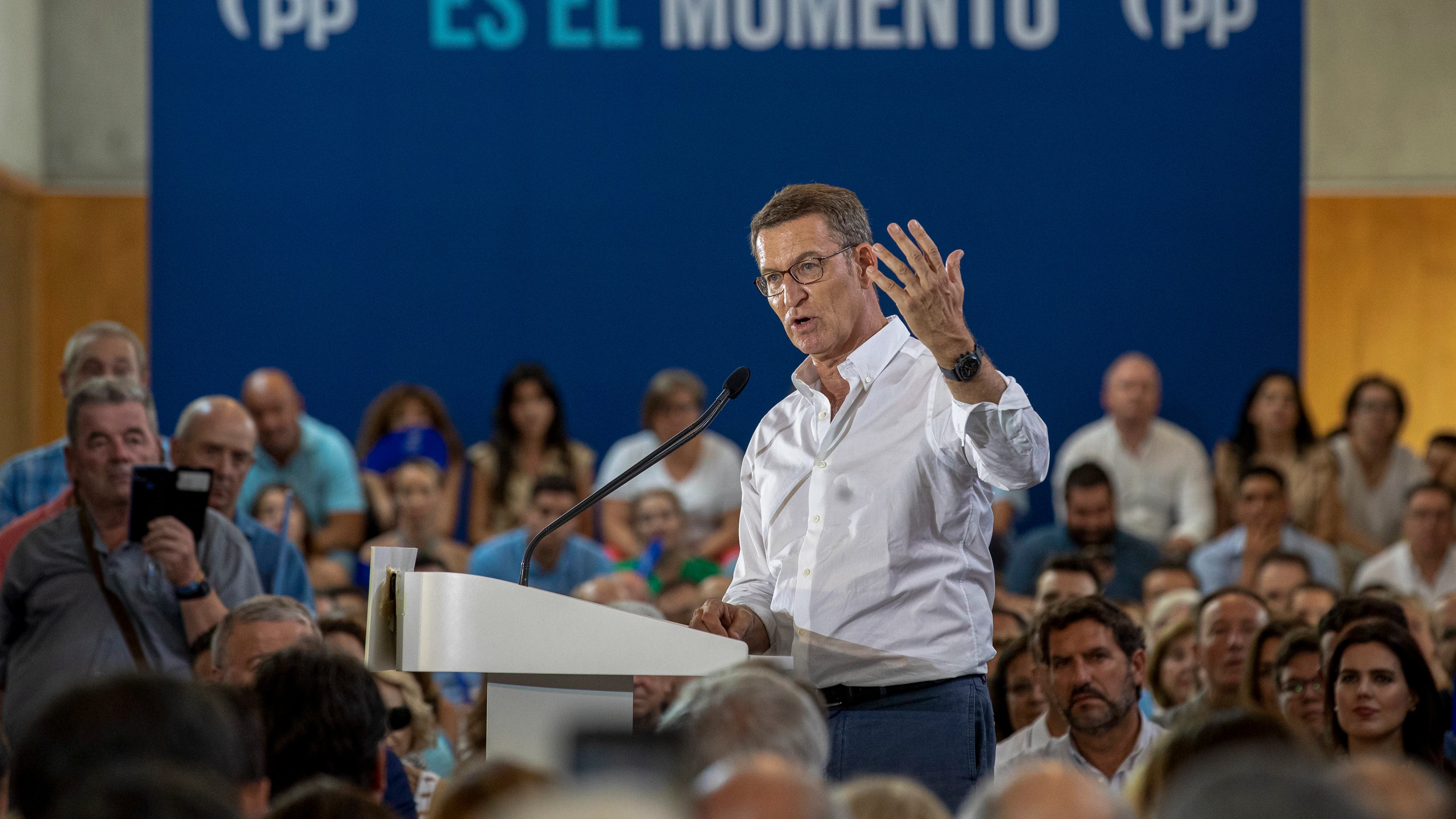 Alberto Núñez Feijóo interviene en Murcia