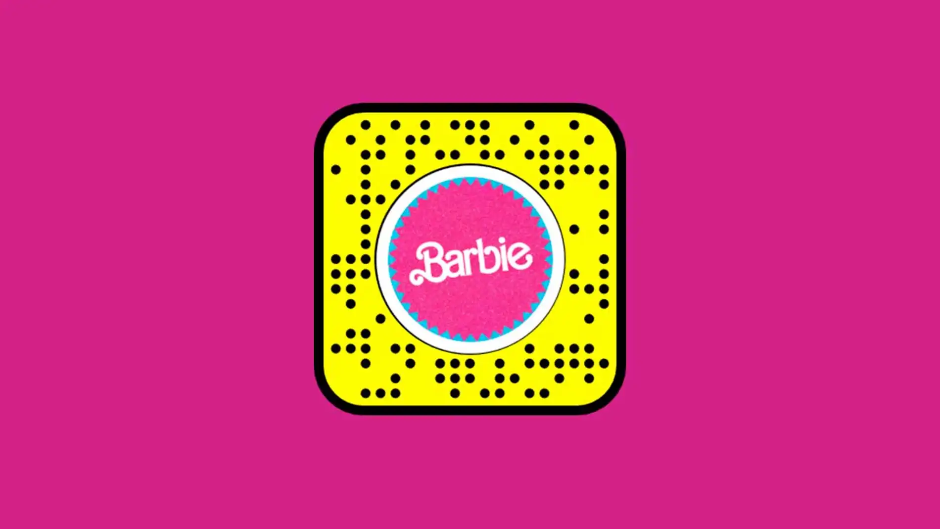 La lente de Barbie en Snapchat