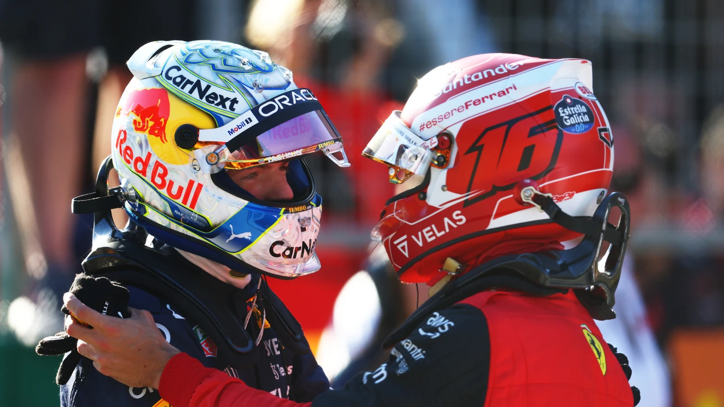 Verstappen y Leclerc Verstappen y Leclerc