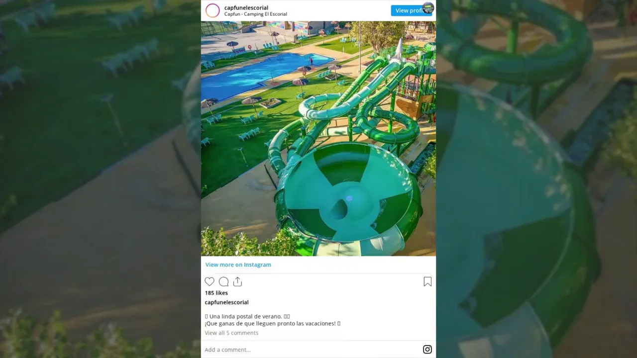 CapFun, camping de El Escorial Un paraíso para los niños: El camping de El Escorial que tiene un parque acuático