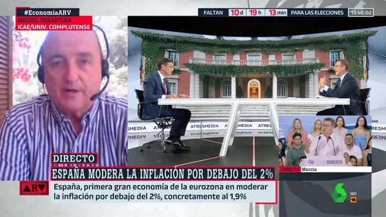 Miguel Sebastián, tras los datos del IPC: "Todo el problema de la inflación está en los alimentos" Miguel Sebastián, tras los datos del IPC: "Todo el problema de la inflación está en los alimentos"