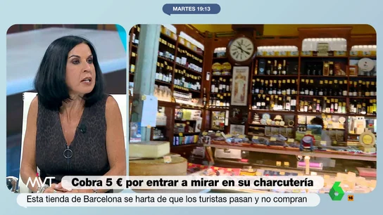 Beatriz de Vicente sobre la charcutería que cobra 5 euros por entrar: "Los dueños tienen todo el derecho del mundo" Beatriz de Vicente sobre la charcutería que cobra 5 euros por entrar: "Los dueños tienen todo el derecho del mundo"