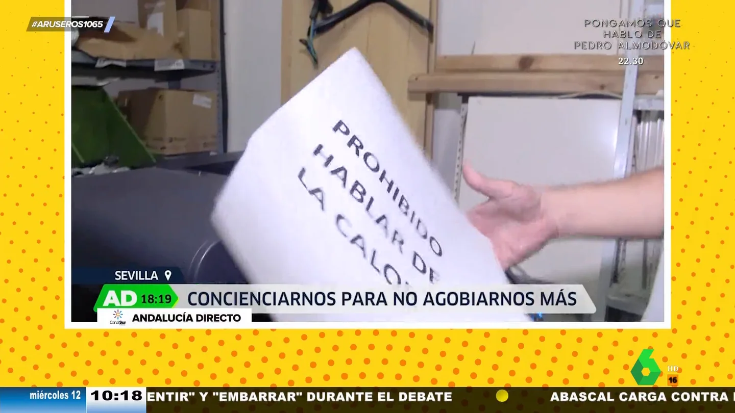 "Quiero un cartel grande que ponga 'prohibido hablar de la calor'": la curiosa petición de un andaluz a una copistería "Quiero un cartel grande que ponga 'prohibido hablar de la calor'": la curiosa petición de un andaluz a una copistería
