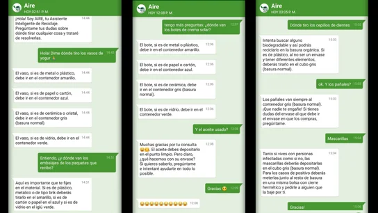 Habla con un robot: la Inteligencia Artificial que resuelve tus dudas sobre reciclaje Habla con un robot: la Inteligencia Artificial que resuelve tus dudas sobre reciclaje
