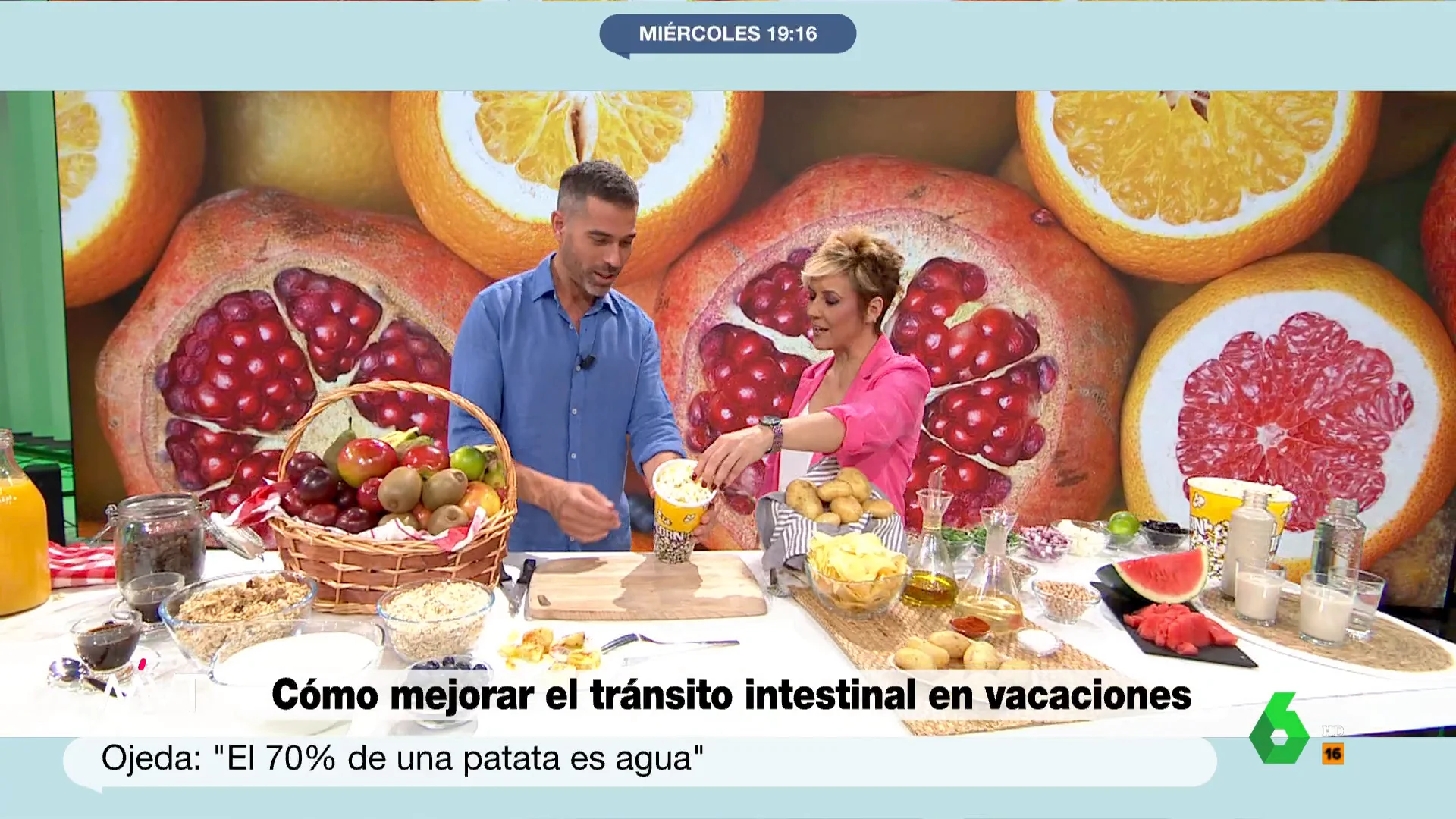 Las palomitas es un aperitivo que ayuda "mucho a ir al baño", según el nutricionista Pablo Ojeda