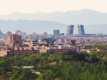Vista aérea de las torres de Madrid