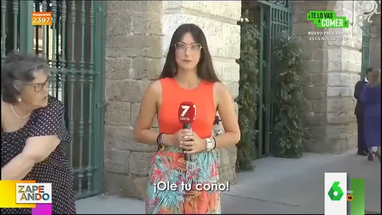 La reacción viral de una señora a la conexión de una reportera La reacción viral de una señora a la conexión de una reportera