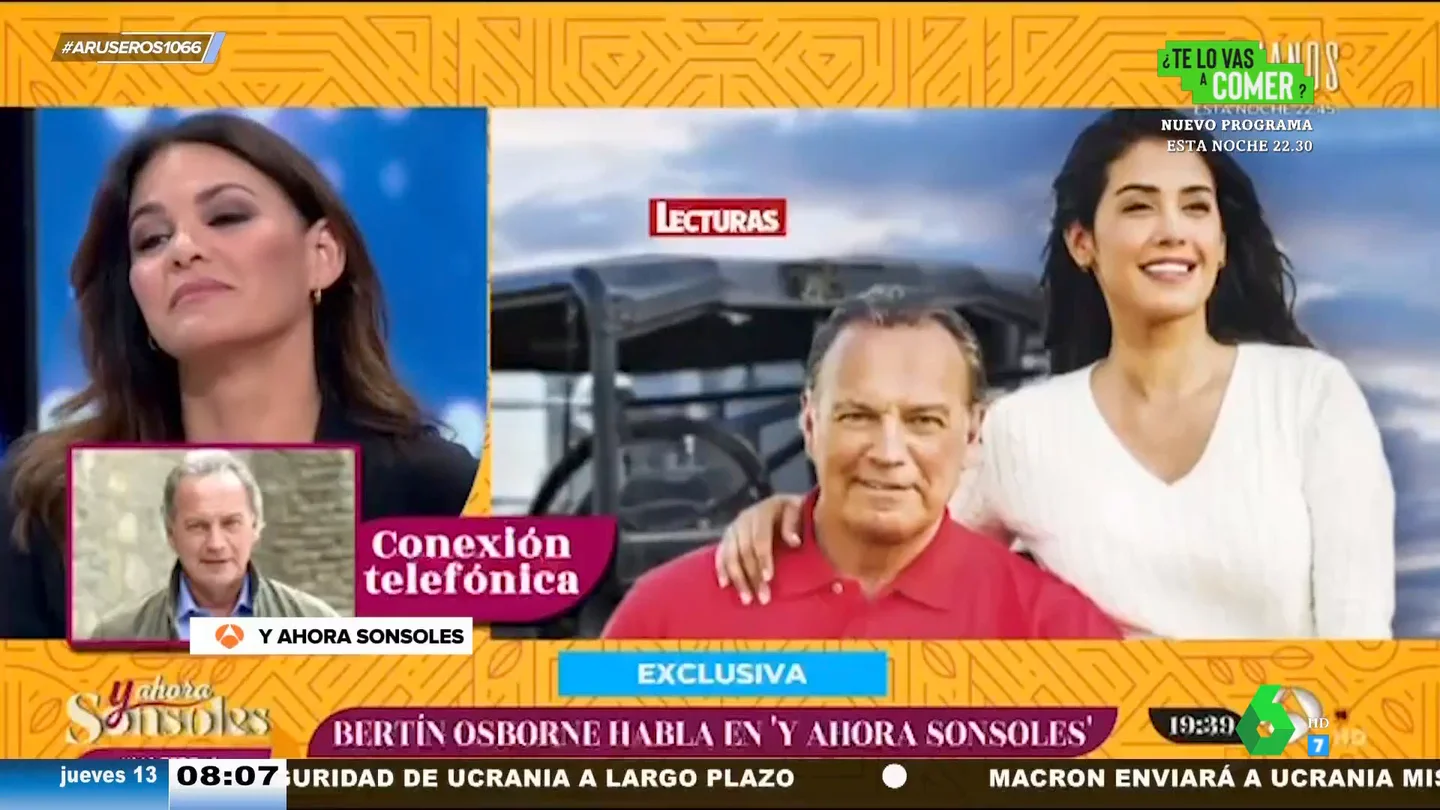 Bertín Osborne desvela qué fue lo que le dijo a Gabriela cuando le dijo que estaba embarazada Bertín Osborne desvela qué fue lo que le dijo a Gabriela cuando le dijo que estaba embarazada