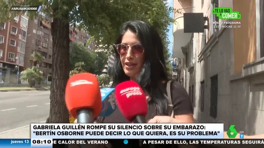 Gabriela, rotunda con Bertín Osborne tras conocerse su embarazo: "Que se haga responsable de lo que diga" Gabriela, rotunda con Bertín Osborne tras conocerse su embarazo: "Que se haga responsable de lo que diga"
