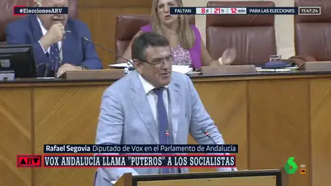 ARV Vox Andalucía llama "puteros" a los socialistas