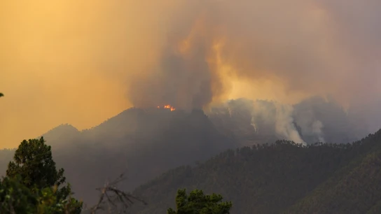 El incendio de La Palma avanza sin control tras quemar 4.500 hectáreas El incendio de La Palma avanza sin control tras quemar 4.500 hectáreas