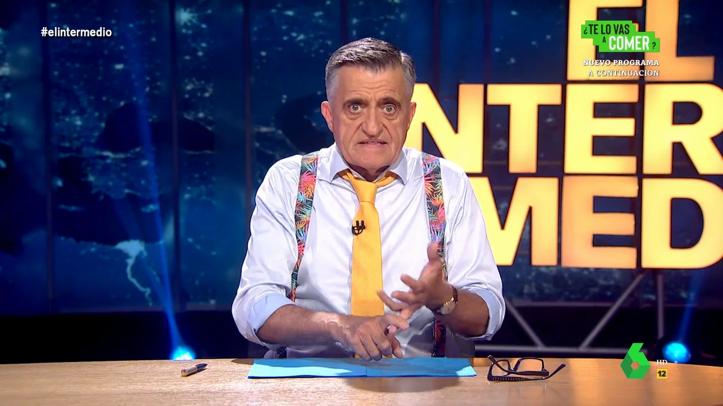 El Gran Wyoming, en El Intermedio. EL INTERMEDIO - Wyoming, a Feijóo: "Tiene mucha plancha por delante, va a llegar al 23J más estresado que un alumno de la EvAU"