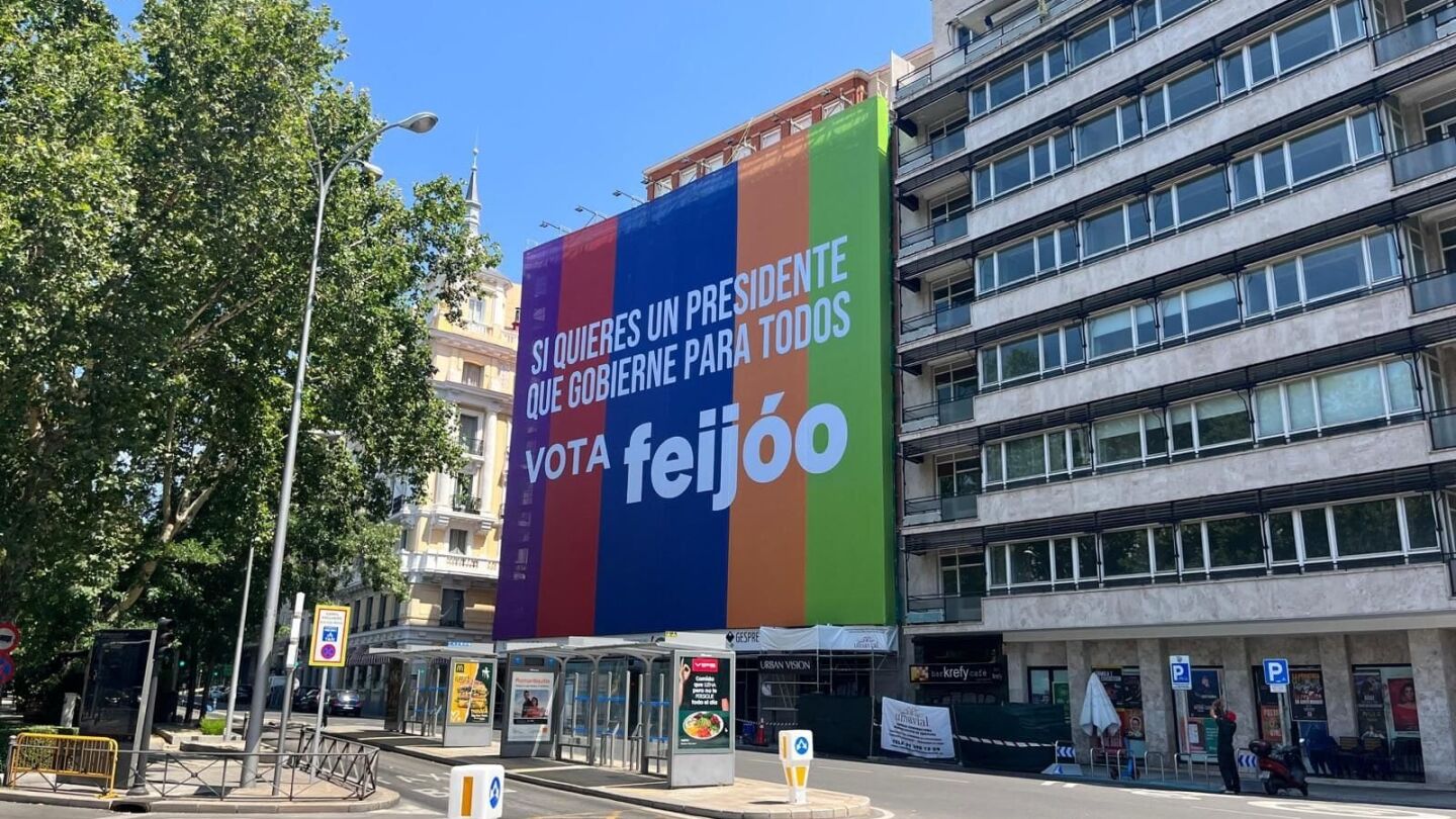 Nueva pancarta del Partido Popular