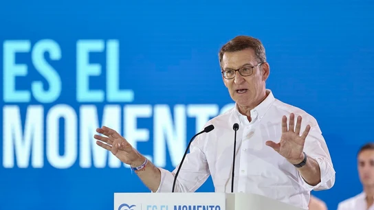 Feijóo en un acto del PP Feijóo en un acto del PP