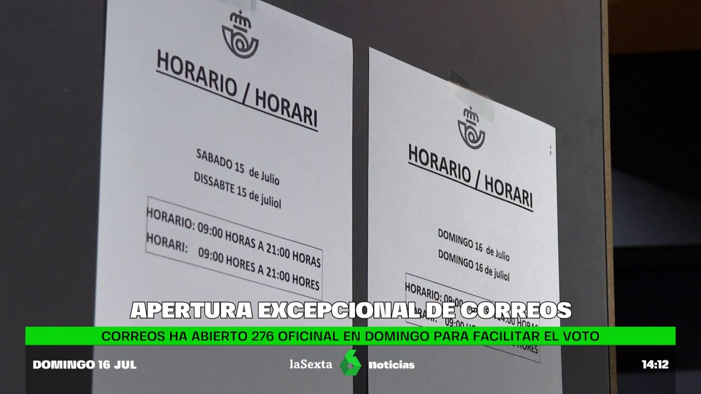Correos abre este domingo para facilitar el voto