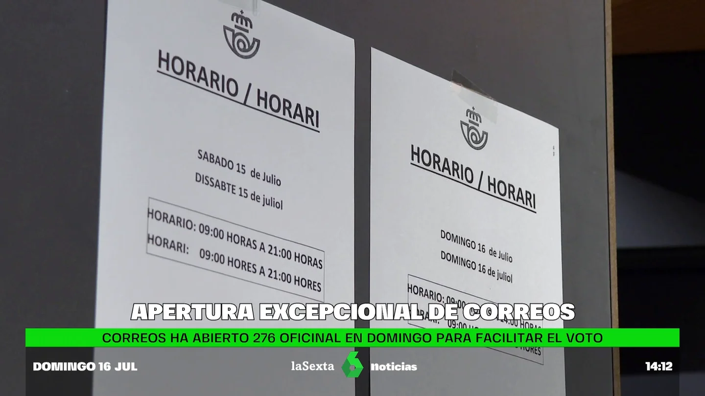 Correos abre este domingo para facilitar el voto Correos abre este domingo para facilitar el voto