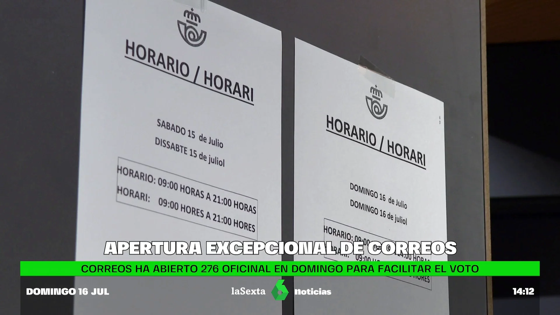 Correos abre este domingo para facilitar el voto Correos abre este domingo para facilitar el voto