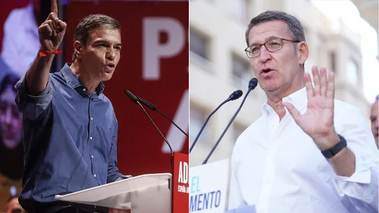 Pedro Sánchez y Alberto Núñez Feijóo Pedro Sánchez y Alberto Núñez Feijóo