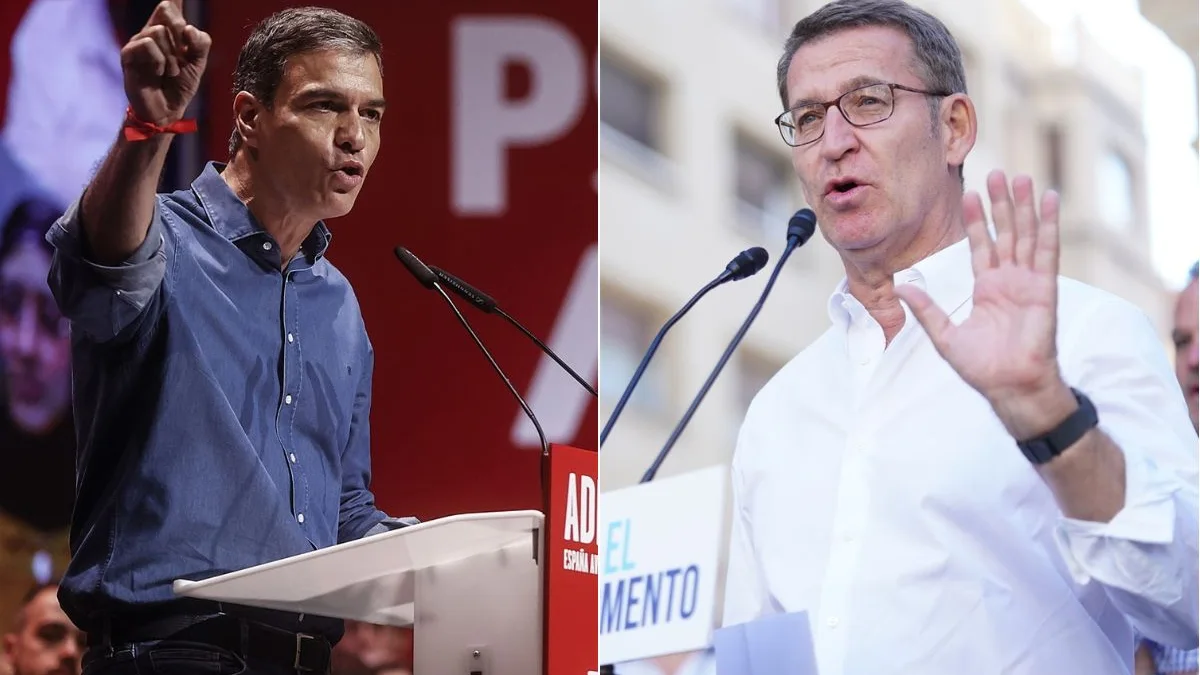 Pedro Sánchez y Alberto Núñez Feijóo