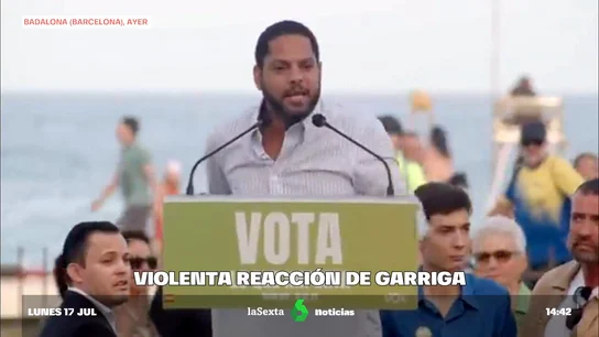 violenta reacción Garriga violenta reacción Garriga