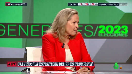 Calviño tacha de "estrategia trumpista" las acusaciones de Feijóo de "maquillar" los datos del paro Calviño tacha de "estrategia trumpista" las acusaciones de Feijóo de "maquillar" los datos del paro