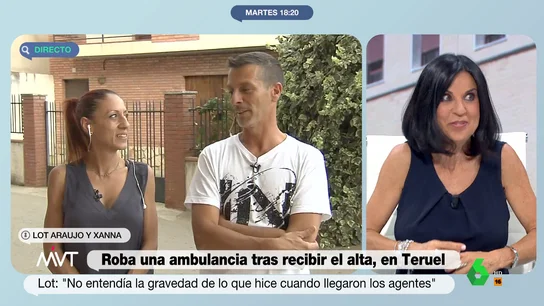 "Qué personaje": la reacción de Beatriz de Vicente ante el surrealista relato del hombre que robó una ambulancia "Qué personaje": la reacción de Beatriz de Vicente ante el surrealista relato del hombre que robó una ambulancia