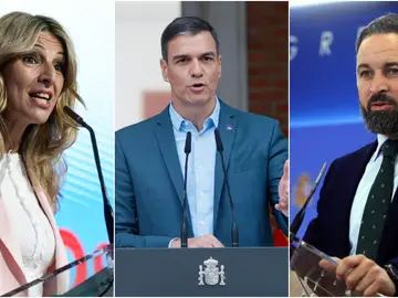 Yolanda Díaz, Pedro Sánchez y Santiago Abascal participarán en el último debate de la campaña electoral.