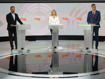 Debate a tres entre Díaz, Sánchez y Abascal