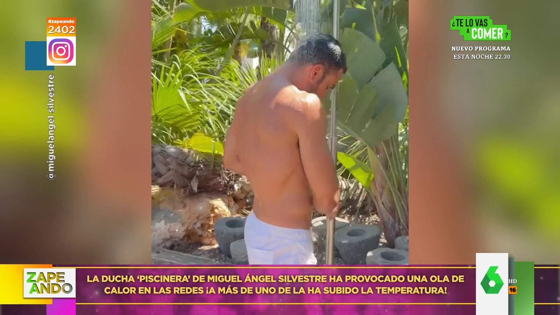 Miguel Ángel Silvestre sube la temperatura de las redes sociales con este vídeo duchándose 