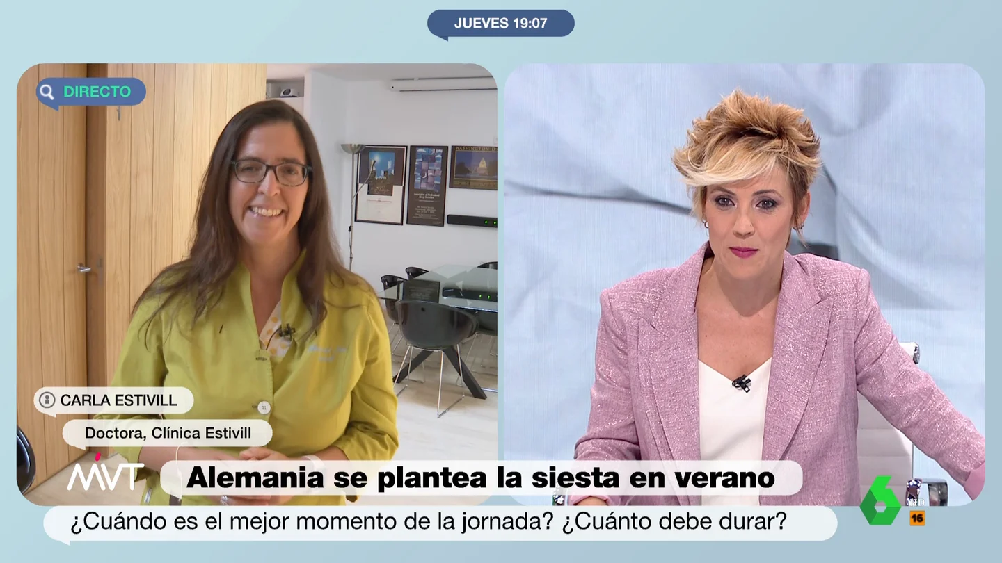 Carla Estivill, doctora del sueño, sobre los beneficios de la siesta en el rendimiento: "Podrán ver aumentos de productividad" Carla Estivill, doctora del sueño, sobre los beneficios de la siesta en el rendimiento: "Podrán ver aumentos de productividad"