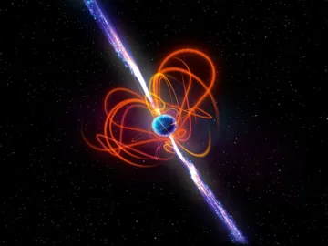 Impresión artística del magnetar de periodo ultralargo Impresión artística del magnetar de periodo ultralargo