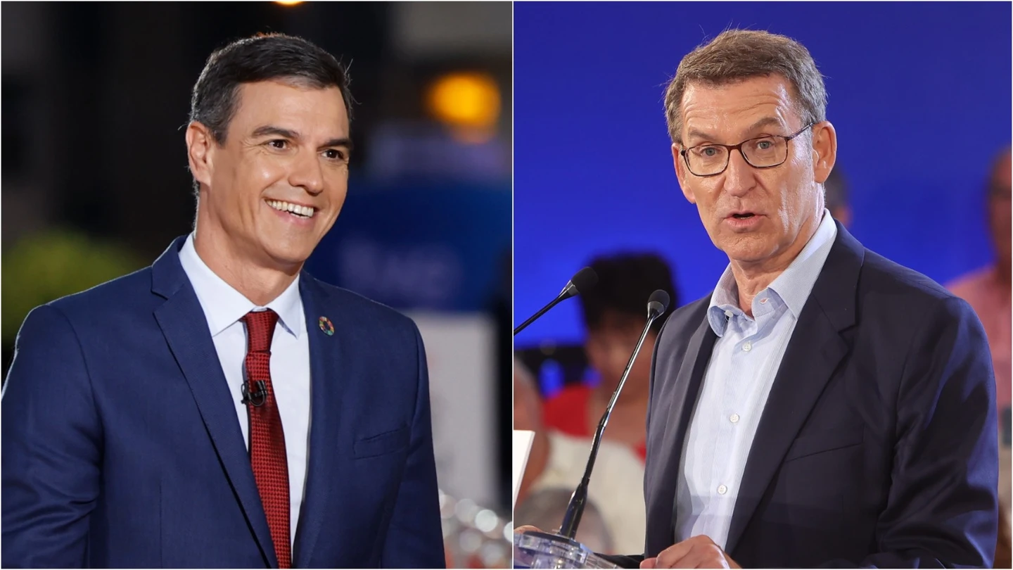 Pedro Sánchez y Alberto Núñez Feijóo, en imágenes de archivo Pedro Sánchez y Alberto Núñez Feijóo, en imágenes de archivo
