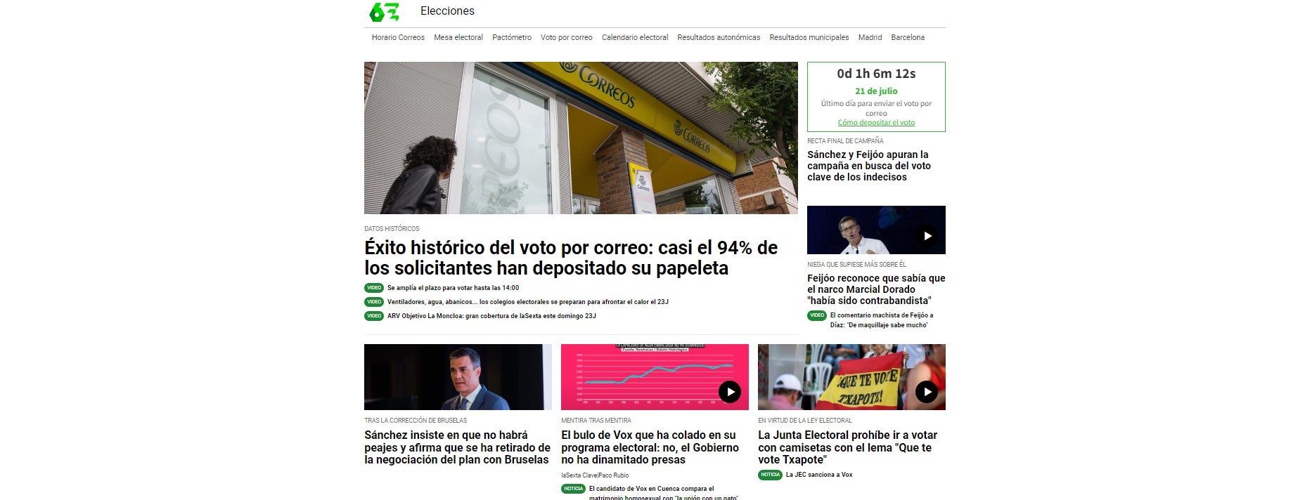 laSexta consolida su éxito como televisión líder en digital con 10,2 millones de ususarios únicos en junio