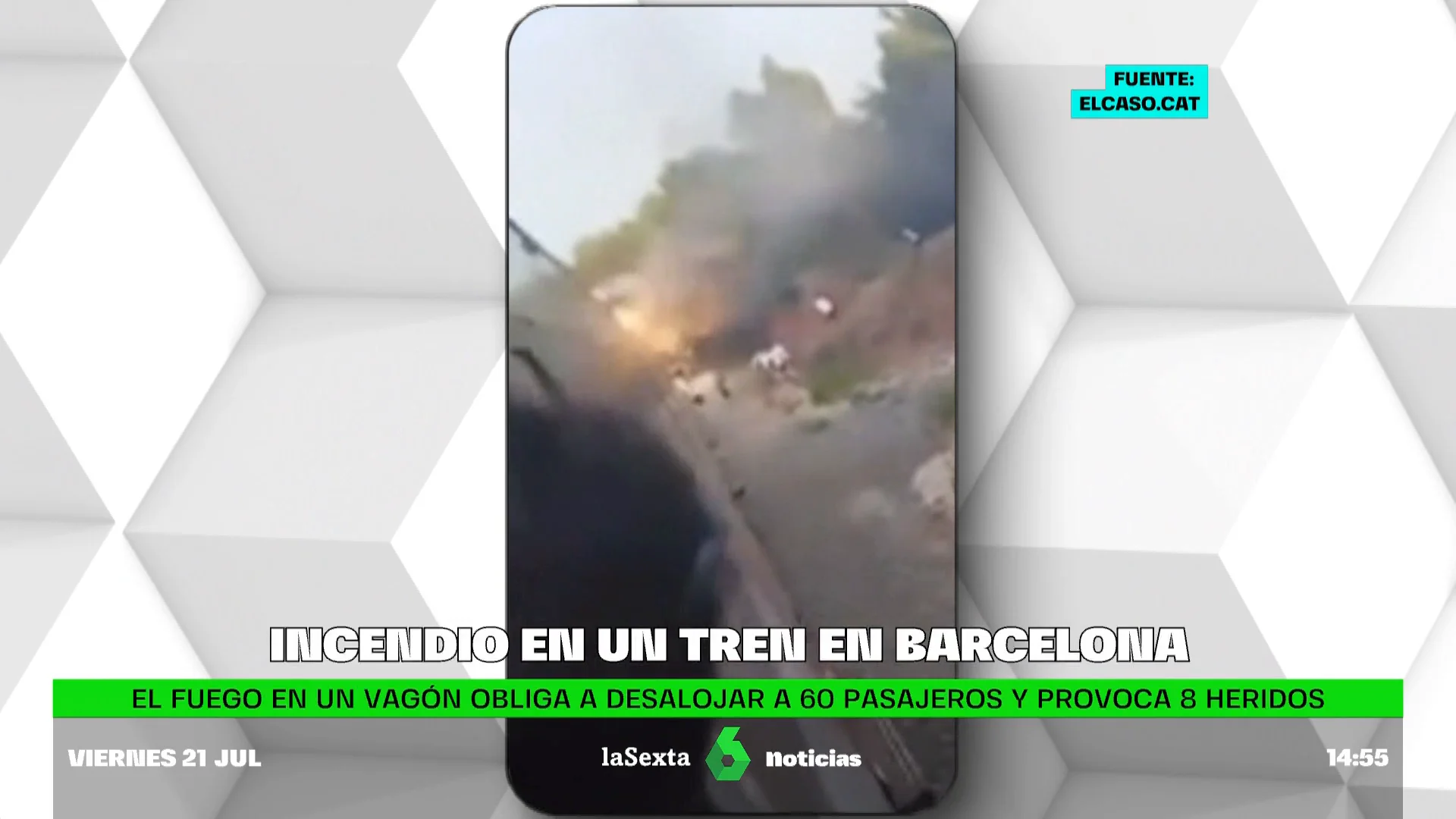 accidente tren Barcelona