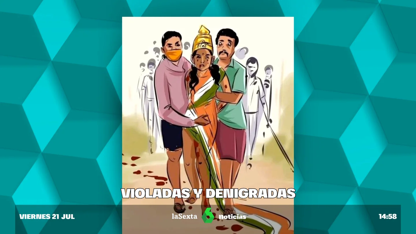 Una turba de hombres exhibe desnudas y manosea a dos mujeres después de violarlas en la India Una turba de hombres exhibe desnudas y manosea a dos mujeres después de violarlas en la India