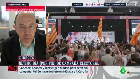 Gonzalo Bernardos advierte sobre por qué el programa económico de Vox es "un auténtico peligro" y qué hay detrás de la bajada de impuestos que promete Feijóo Gonzalo Bernardos advierte sobre por qué el programa económico de Vox es "un auténtico peligro" y qué hay detrás de la bajada de impuestos que promete Feijóo