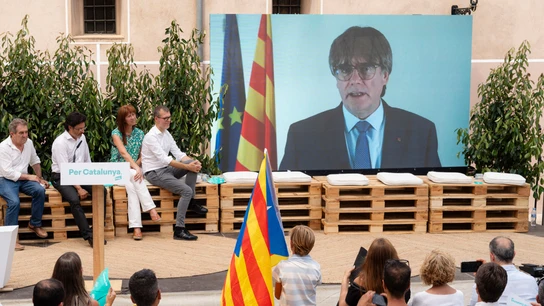 La Fiscalía pide a Llarena que reactive la orden de detención contra Puigdemont y Comín La Fiscalía pide a Llarena que reactive la orden de detención contra Puigdemont y Comín/ EFE/ David Borrat