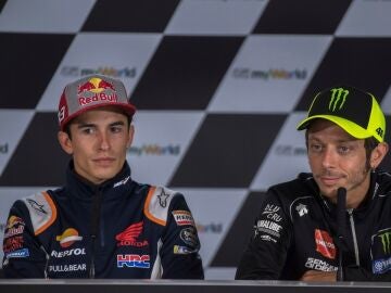 Marc M&aacute;rquez y Valentino Rossi