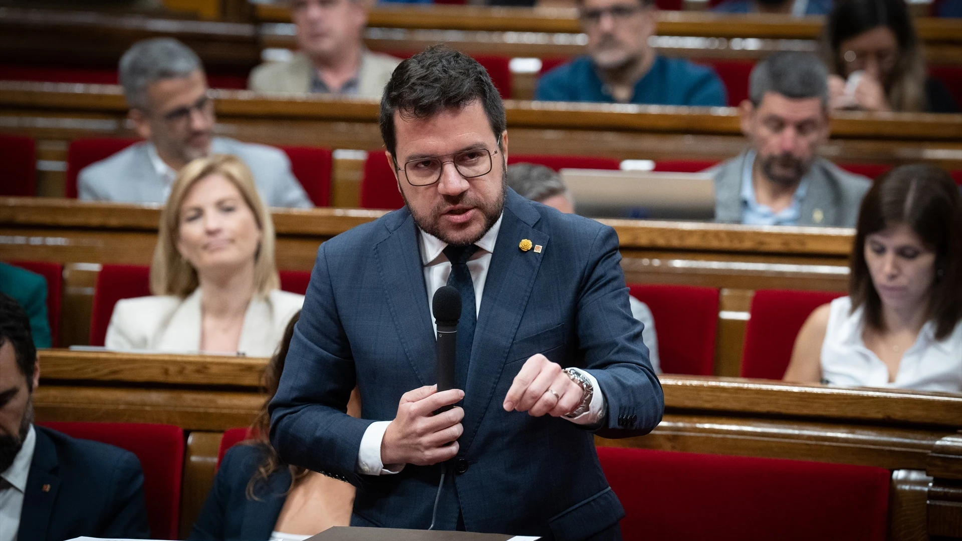 El presidente de la Generalitat, Pere Aragonès.