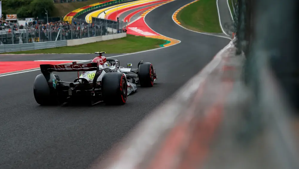 Lewis Hamilton en el GP de Bélgica 2022