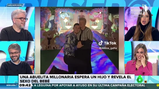 Será madre a los 76 años con su marido de 19: la surrealista fiesta 'gender reveal' para el hijo de esta insólita pareja Será madre a los 76 años con su marido de 19: la surrealista fiesta 'gender reveal' para el hijo de esta insólita pareja
