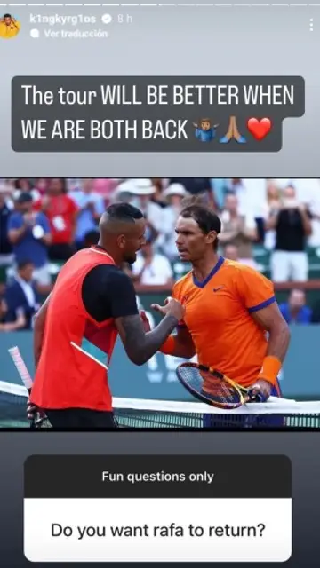 Nadal Kyrgios Nadal Kyrgios