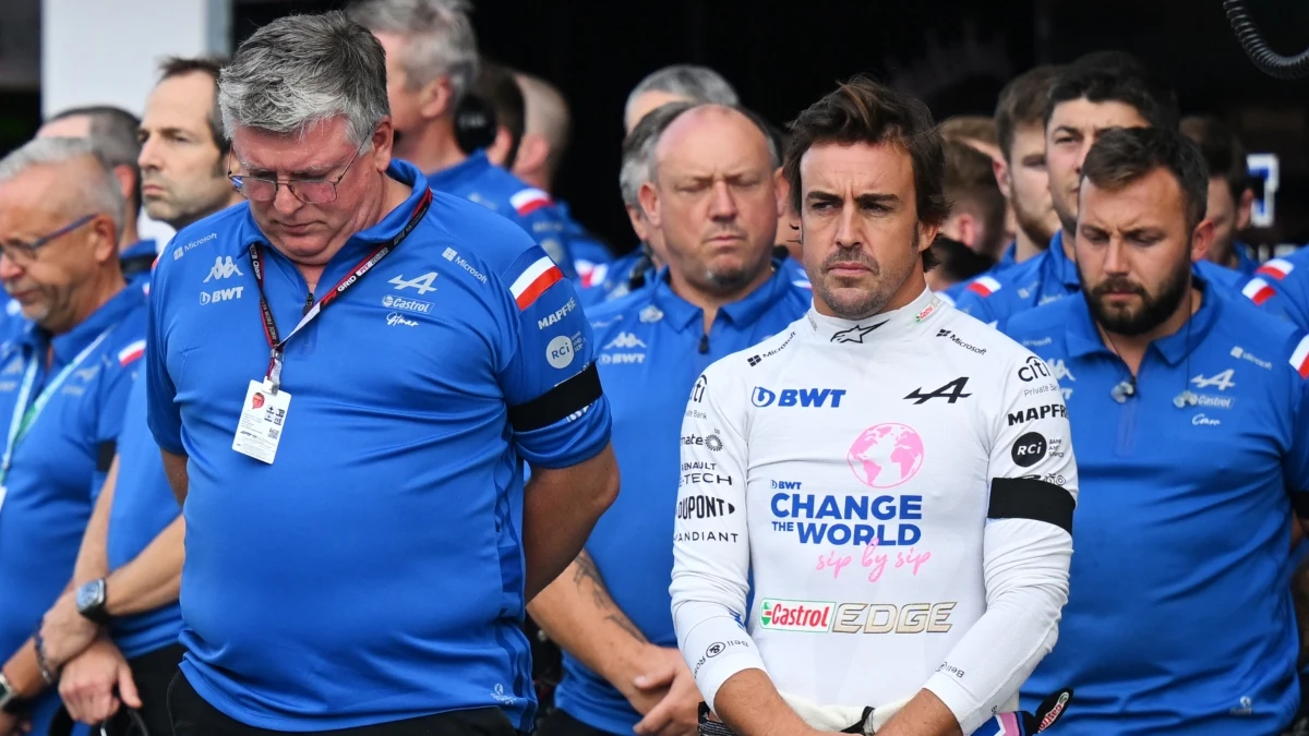 Otmar Szafnauer y Fernando Alonso