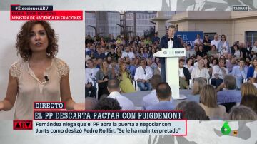  Montero, tajante sobre el PP: "La idea que tienen de España es tan pequeña que solo caen ellos y Vox"