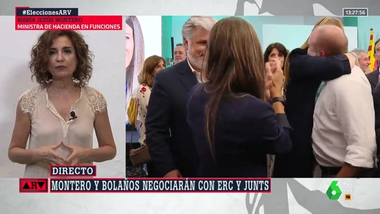 La reacción de Maria Jesús Montero en ARV al preguntarle si se han puesto en contacto con Junts La reacción de Maria Jesús Montero en ARV al preguntarle si se han puesto en contacto con Junts