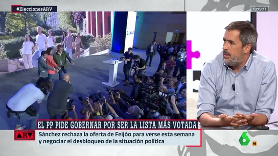 Carlos E. Cué, sobre el futuro de Feijóo si no consigue gobernar: "No vino para ser líder de la oposición" Carlos E. Cué, sobre el futuro de Feijóo si no consigue gobernar: "No vino para ser líder de la oposición"