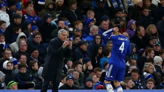 José Mourinho y Cesc Fábregas José Mourinho y Cesc Fábregas